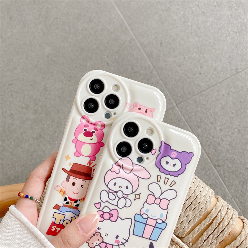 Soft Case Motif Kartun Perempuan Untuk Iphone 7 8 PLUS X XR XS 11 12 13 14 PRO MAX SE