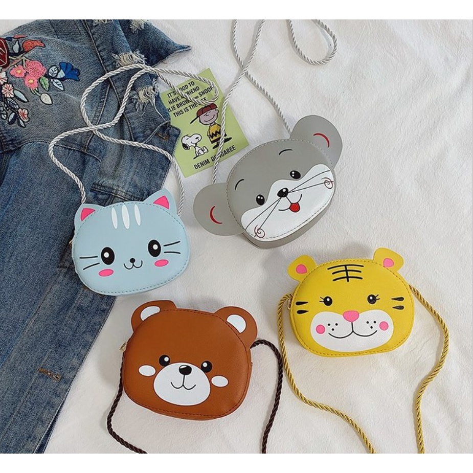 Tas Anak tas Slempang / Sling Bag Anak motif animal