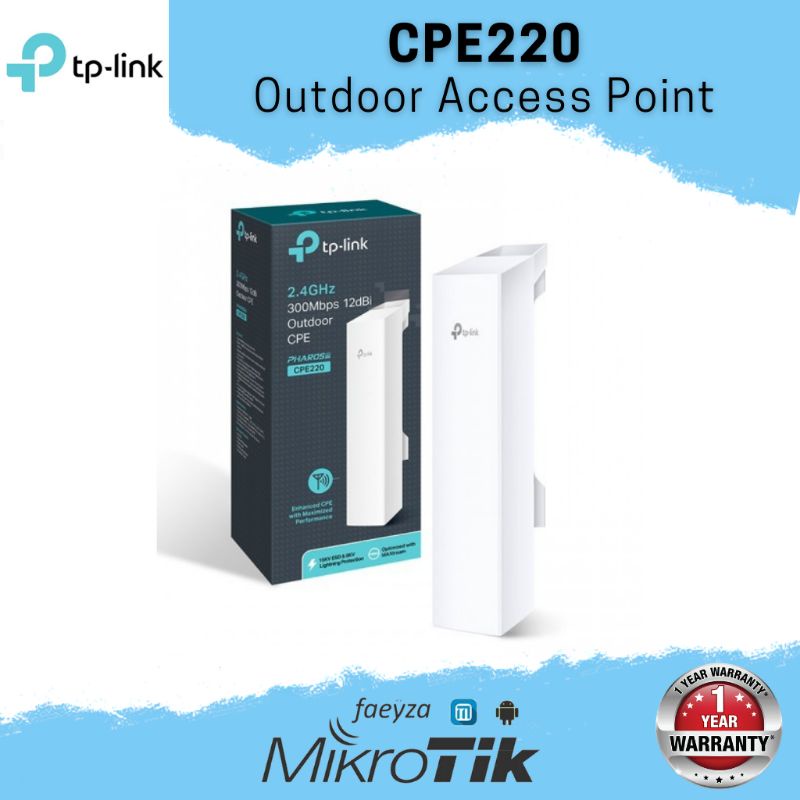 tp link cpe220 full setting access point outdoor hotspot mikrotik