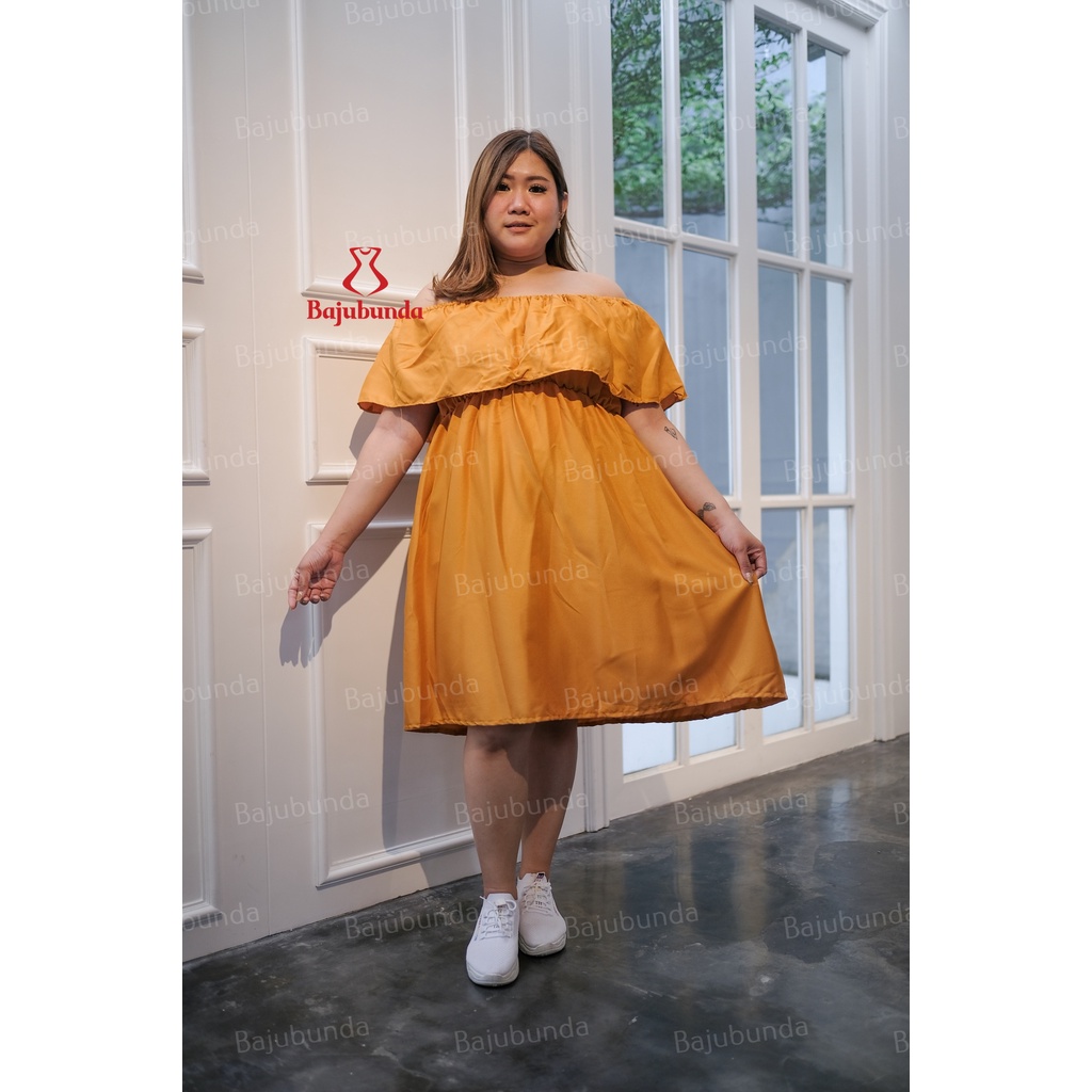 LD 120 DRESS JUMBO BIG SIZE DRESS BAJU WANITA JUMBO SABRINA