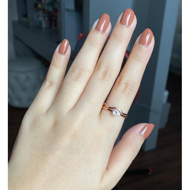 Cincin Titanium Mini Korea Wanita CK130 warna bisa untuk cincin kawin nikah fashion