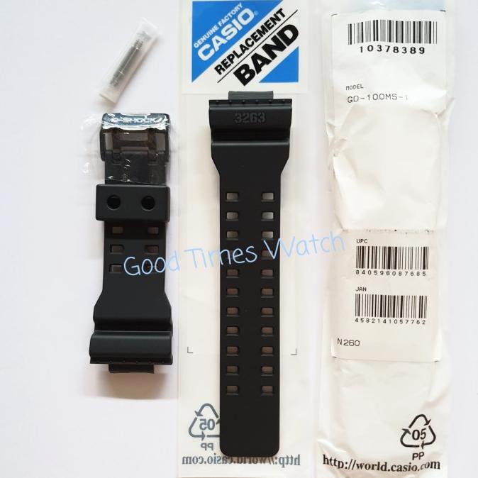 Strap G-Shock Gd-100Ms-1 / Gd-100 / Casio Original Terbaru
