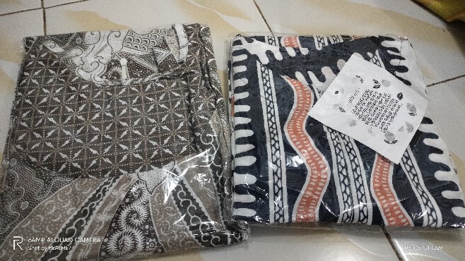 Batik Tunik Wanita Asj Sa Hrb026 Kenongo Pekalongan Sogan Tulis