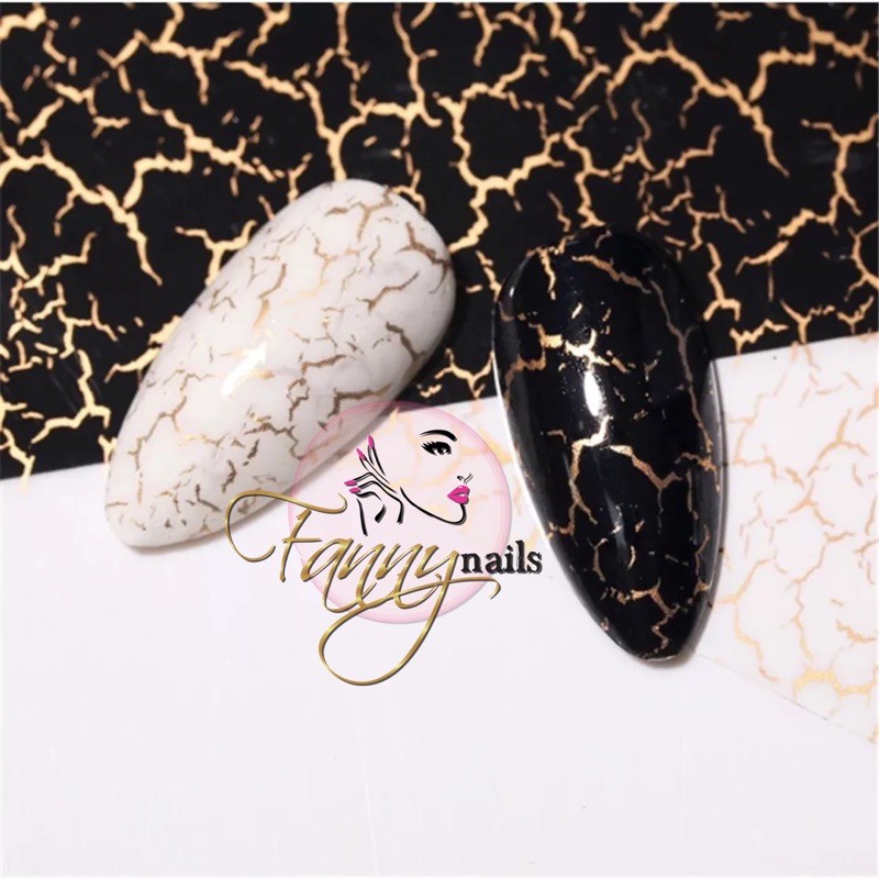 Nail foil transfer motif marmer marble kertas nail foil nailart nail acc hiasan kuku marble