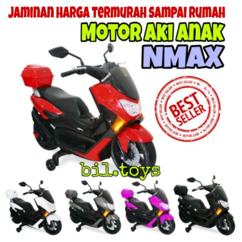 MOTOR AKI ANAK PMB 588 NMAX MAINAN MOTOR AKI PMB 588 MAINAN MOTOR ACCU RAID MURAH RAID M-588 KADO ULTAH ANAK