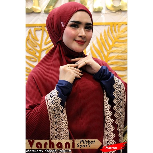 Jilbab Khimar Instan Jumbo Plisket Varhani Ori Nazilla