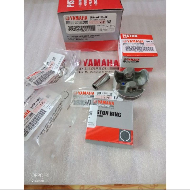 piston kit ring set piston clip set assy mio m3 mio z mio fino 125 cc