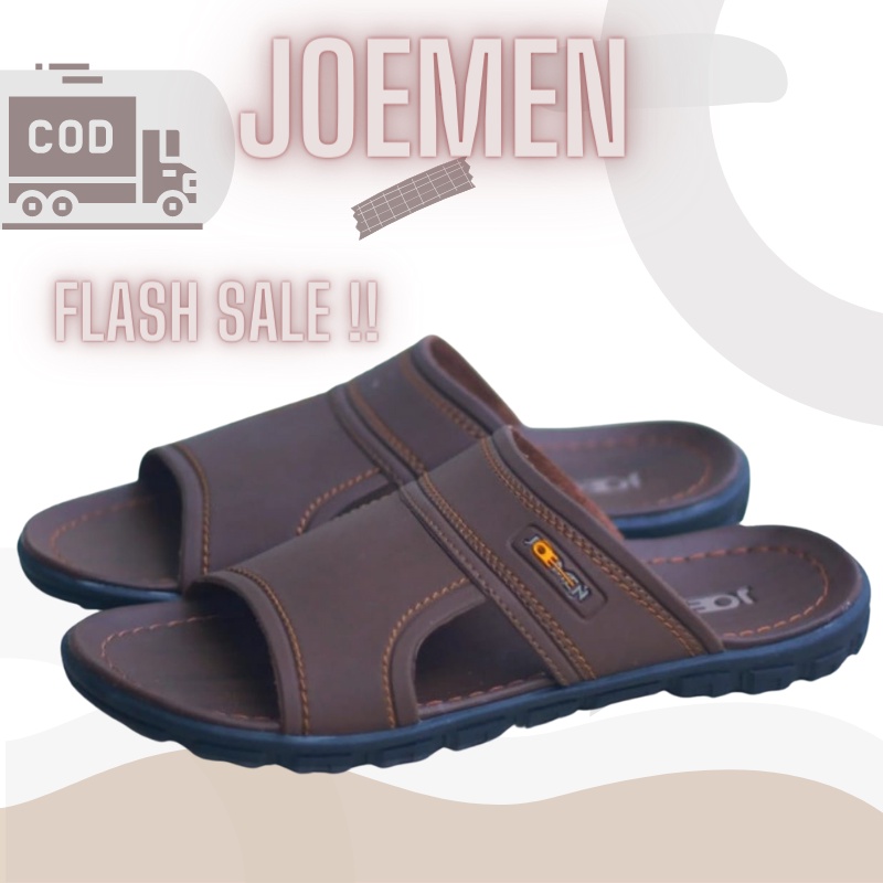 Sandal Pria Kulit Asli Jepit Casual Joeman S 17 Original