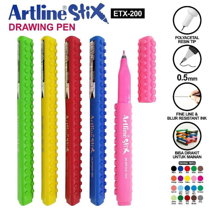 ARTLINE ETX-200 STIX BRUSH DRAWING PEN