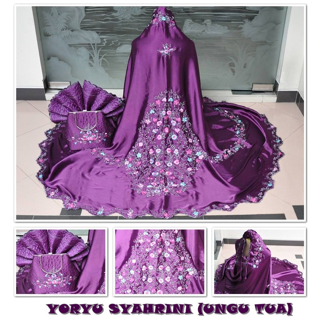 Mukena mukenah Dewasa shalat Sholat adem mewah polos dan motif Satin Yoryu Syahrini