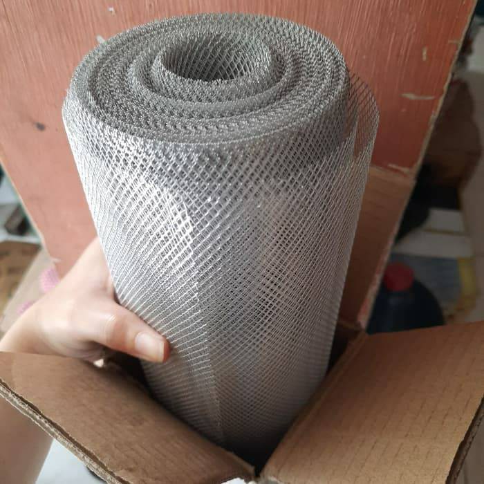 kawat parabola baja putih per meter | kawat loket nyamuk alumunium