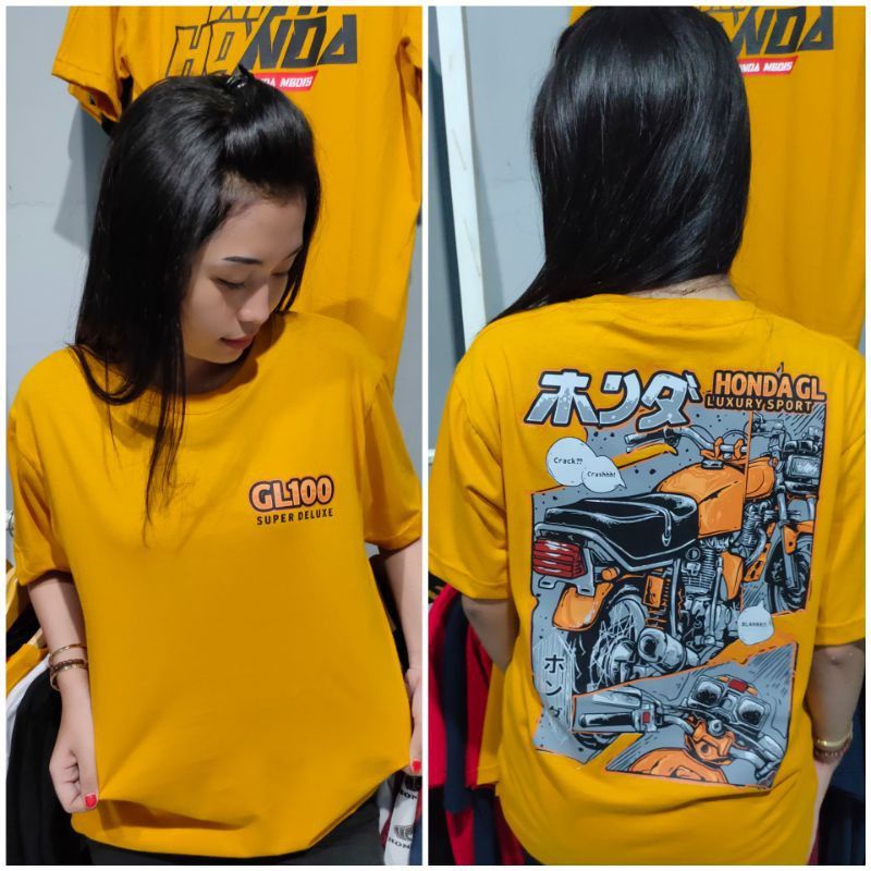 KAOS TSHIRT HONDA GL 100 GL100 DISTRO