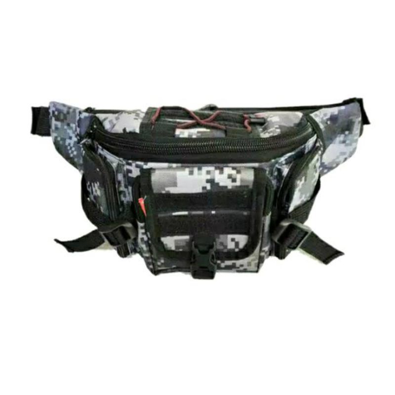 Tas pinggang tactical army / waistbag tactical army  Hitam ko