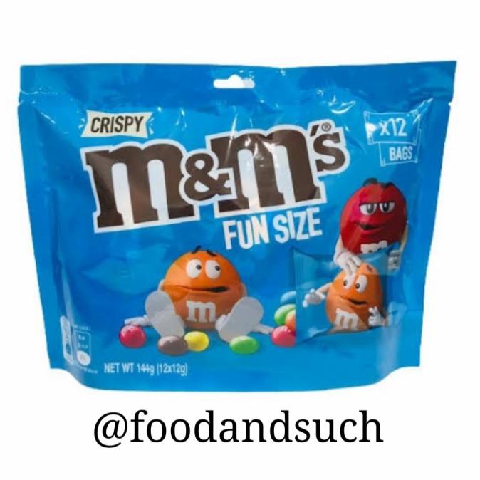 

PROMO M&M'S CRISPY FUN SIZE 12 BAGS MAKANAN & MINUMAN