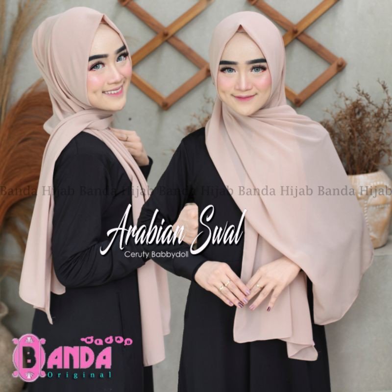 Jilbab Pashmina Instan Arabian Swal Original Banda-4