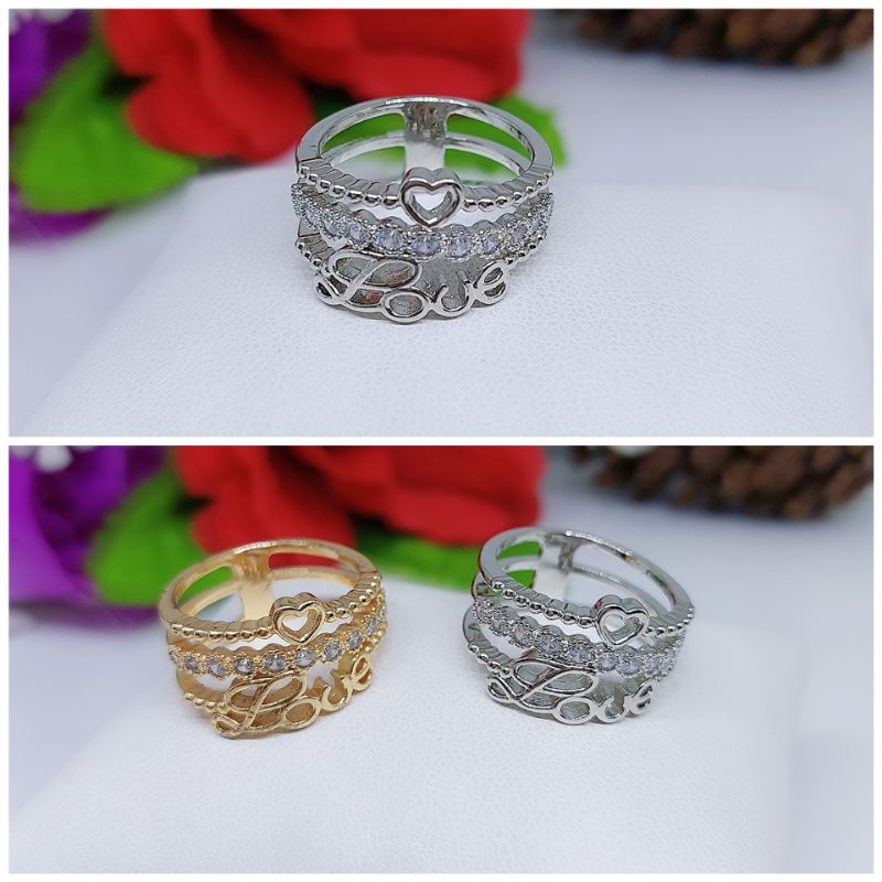 Cincin Permata Xuping Lapis Emas 18A-24A