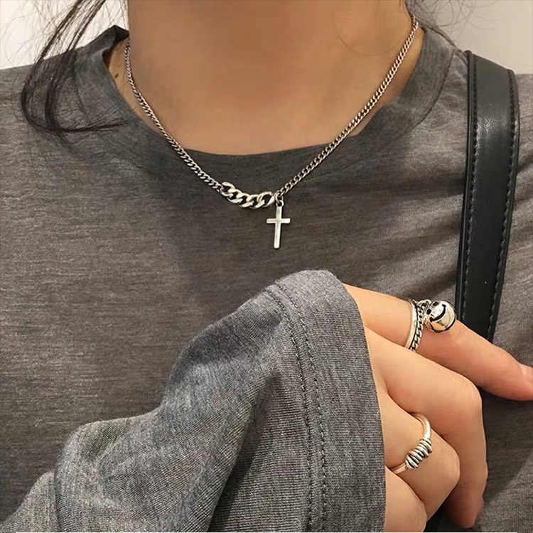 Korea ins pendek kata rak kalung selebriti Internet minimalis kalung mahasiswa temperamental all-mat