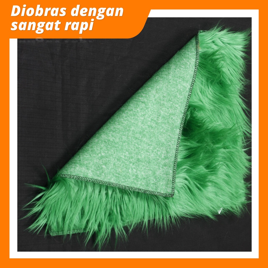 Karpet Foto Produk Alas Bulu Korea 50x75 Panjang Bulu 6cm Premium Super Halus &amp; Lembut Tidak Mudah R