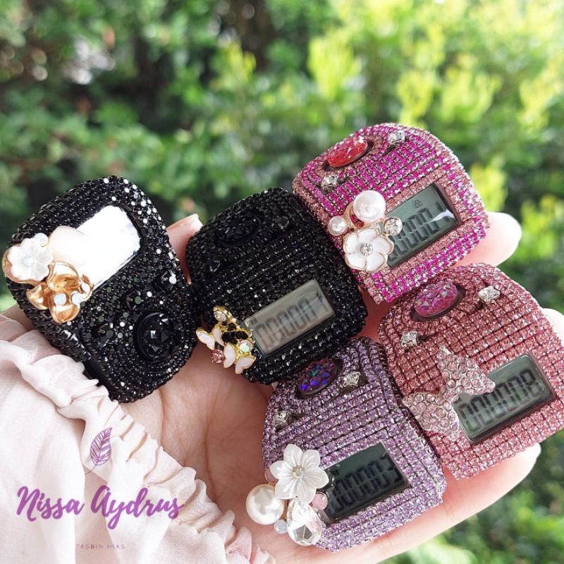 Nisa Aydrus - USB Charger 6 Channel Tasbih Digital Swarovski Premium