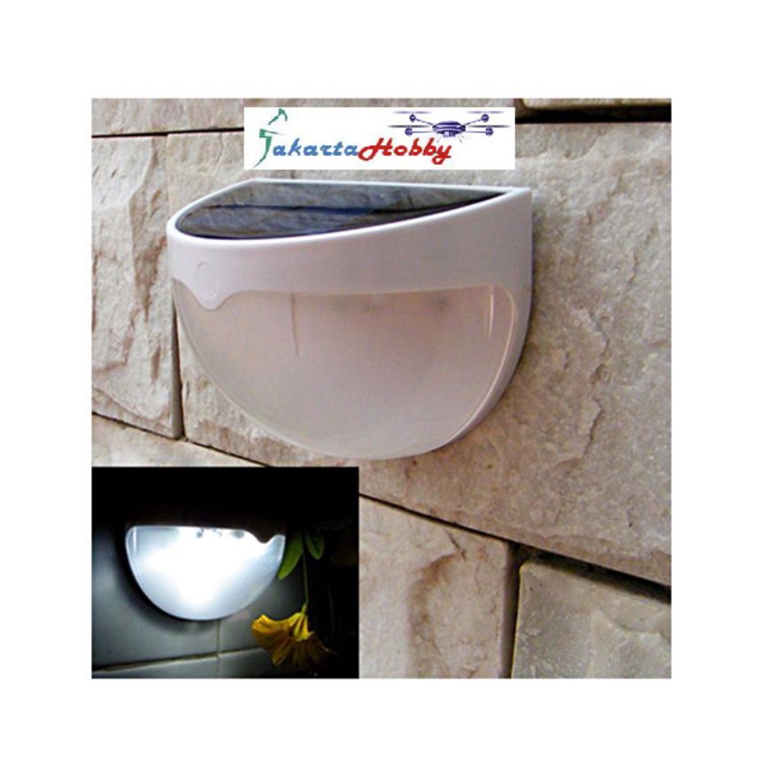 Lampu Dinding teras Solar cell Tenaga Surya matahari Mini 6 Led