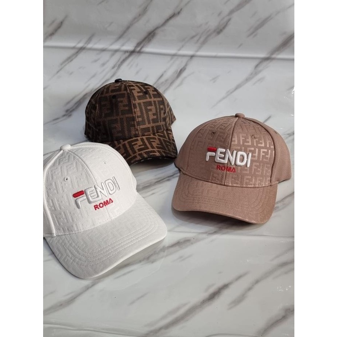 Topi Fendi Roma Embossed Monogram Import Terlaris