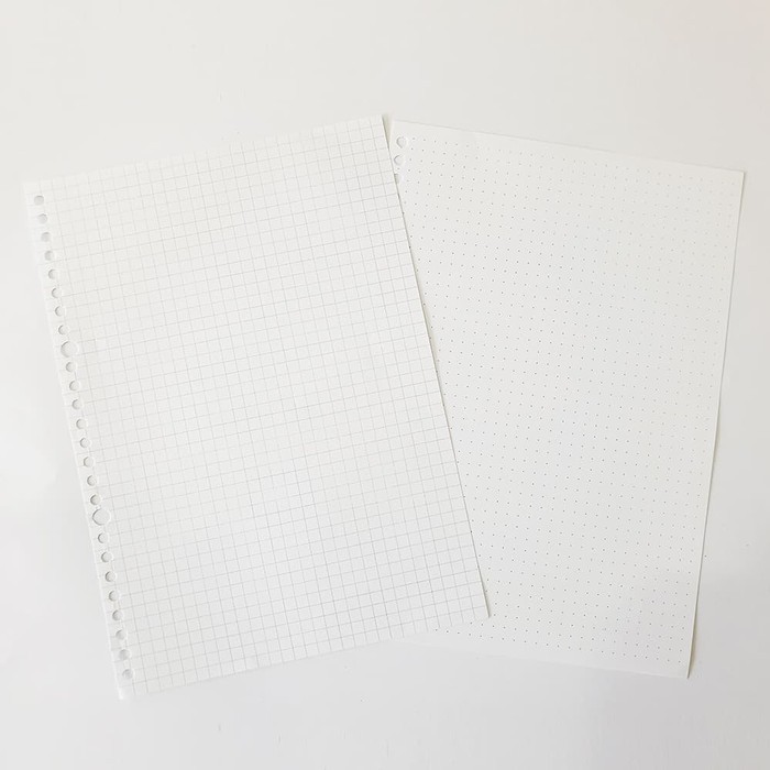 

Terlaris HVS Loose Leaf B5 (GRID) Kertas Binder/ Isi Notes - 50 lbr - 80 gsm GRID Elegan