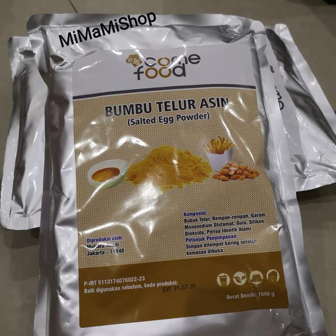 

SEASONINGS POWDER SALTED EGG/ BUMBU TABUR TELLUR ASIN IMPORT 1KG