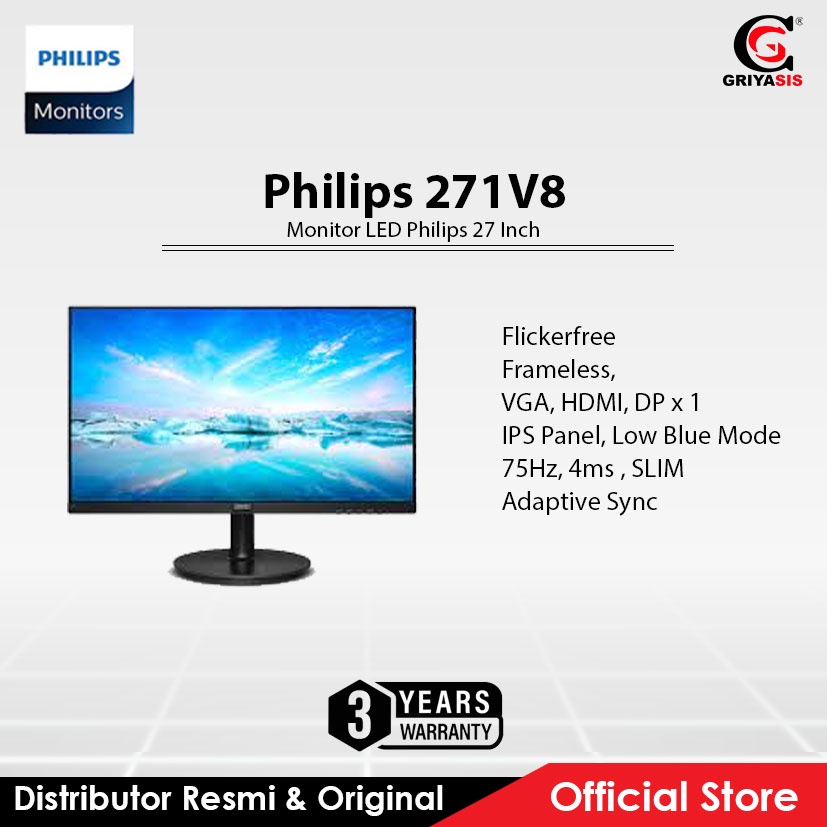 Monitor LED Philips 27 Inch 271V8