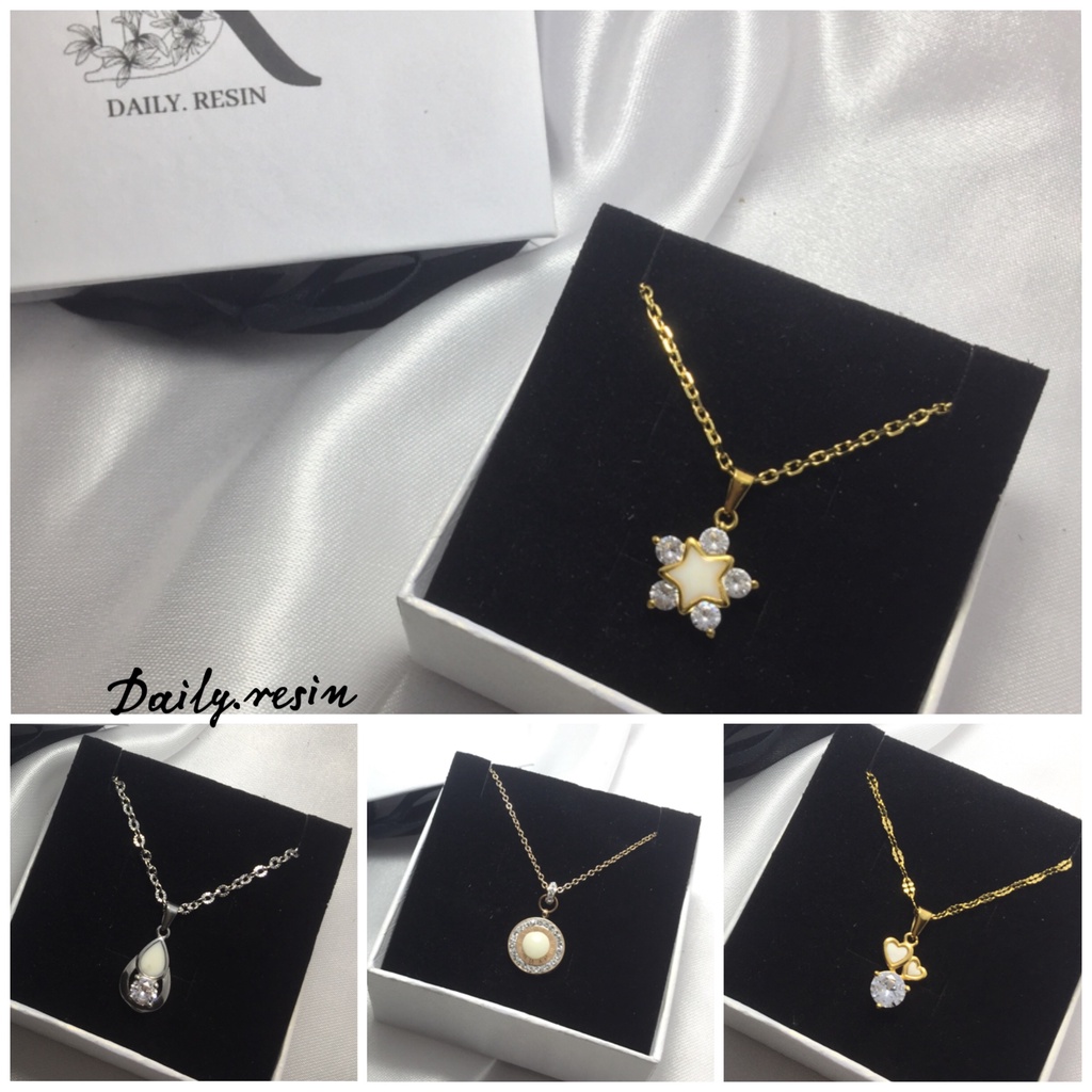 Kalung titanium anti karat / Breastmilk jewelry / Perhiasan ASI