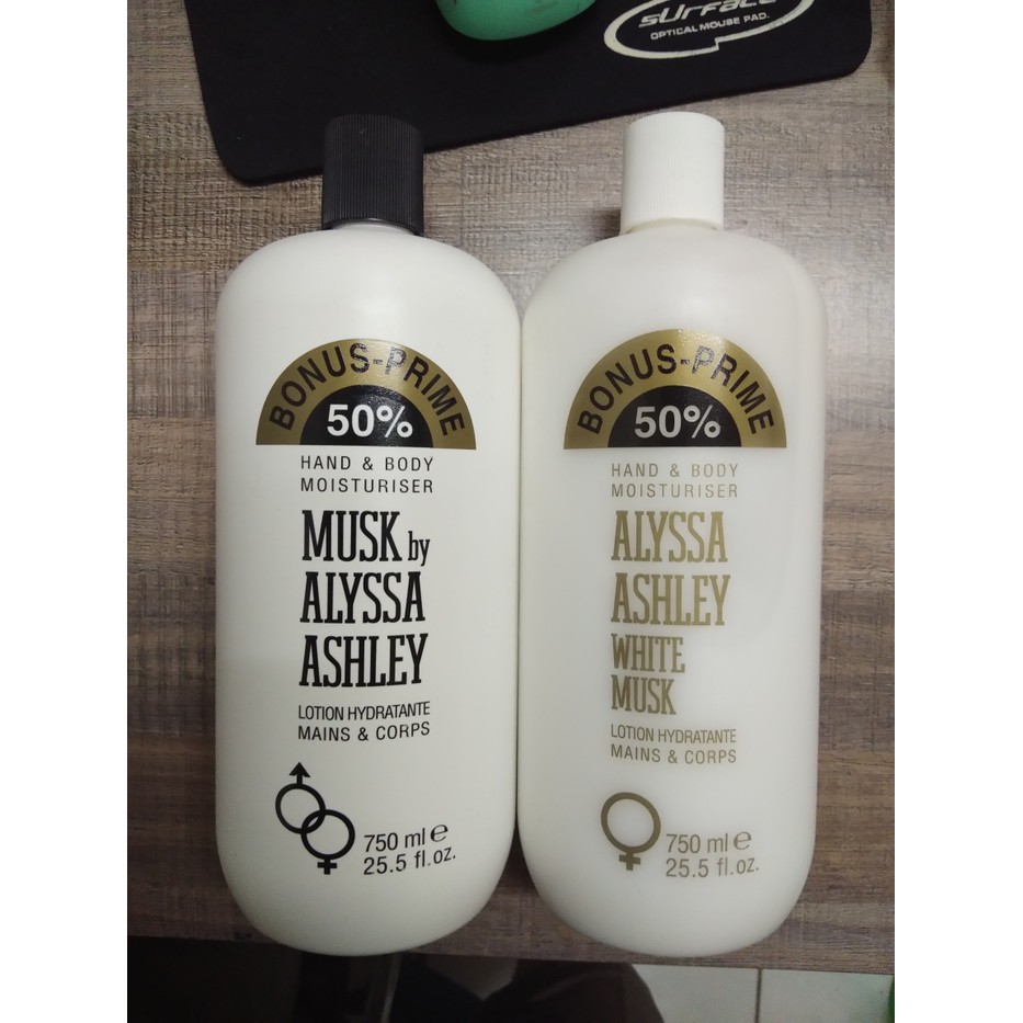 MUSK ALYSSA ASHLEY LOTION 750ML ORIGINAL BPOM