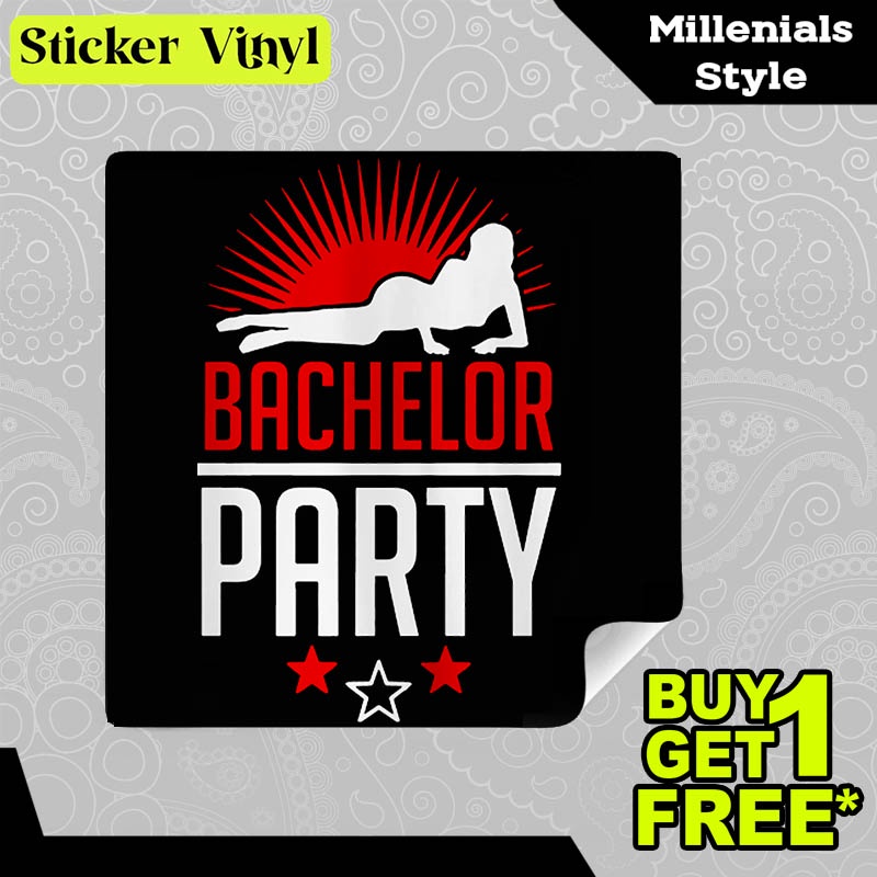

Stiker Sticker Bachelor Party Gambar Unik Desain Keren dan Kekinian Aesthetic Bahan Vinyl Satuan Anti Air