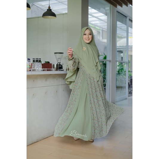 Alana denara terbaru gamis syari set hijab ori bermerks