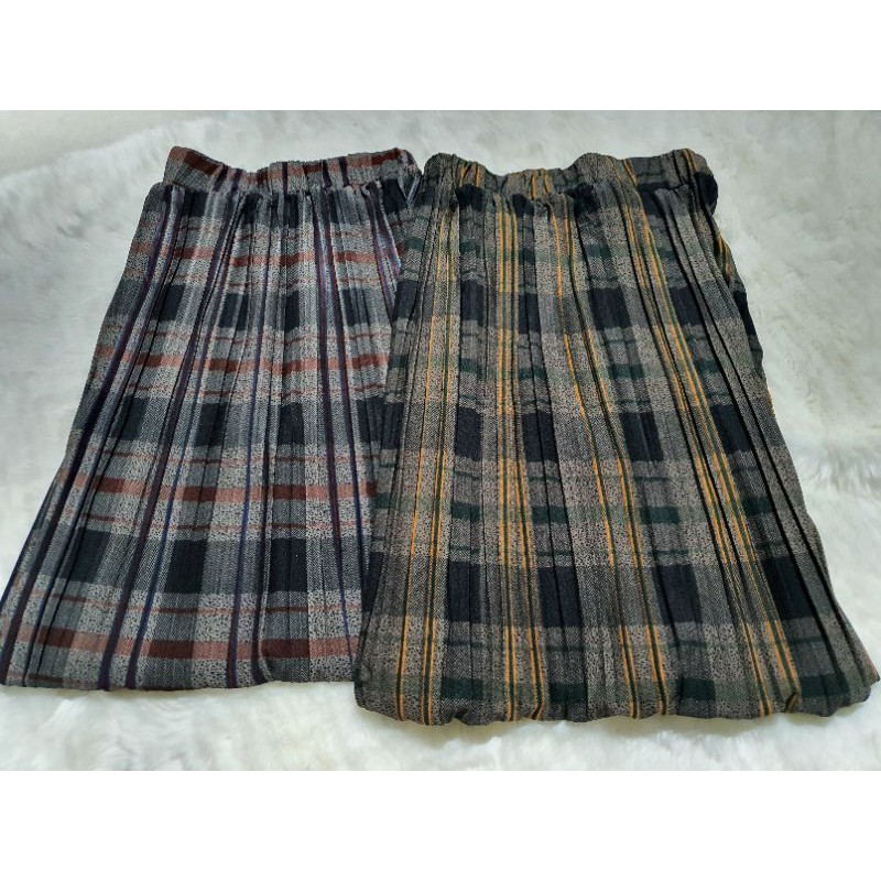 Kulot prisket motif kotakkotak line premium import