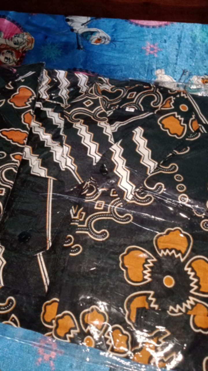 Batik Couple Gamis Maura Couple - Sania Ruffle Batik Couple Ori Ndoro Jowi Dnt Garansi Termurah