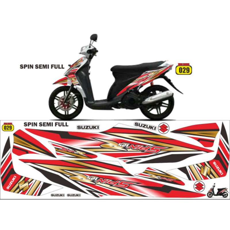 striping variasi spin 125 semi full body / decal spin semi full body / spin semi full body
