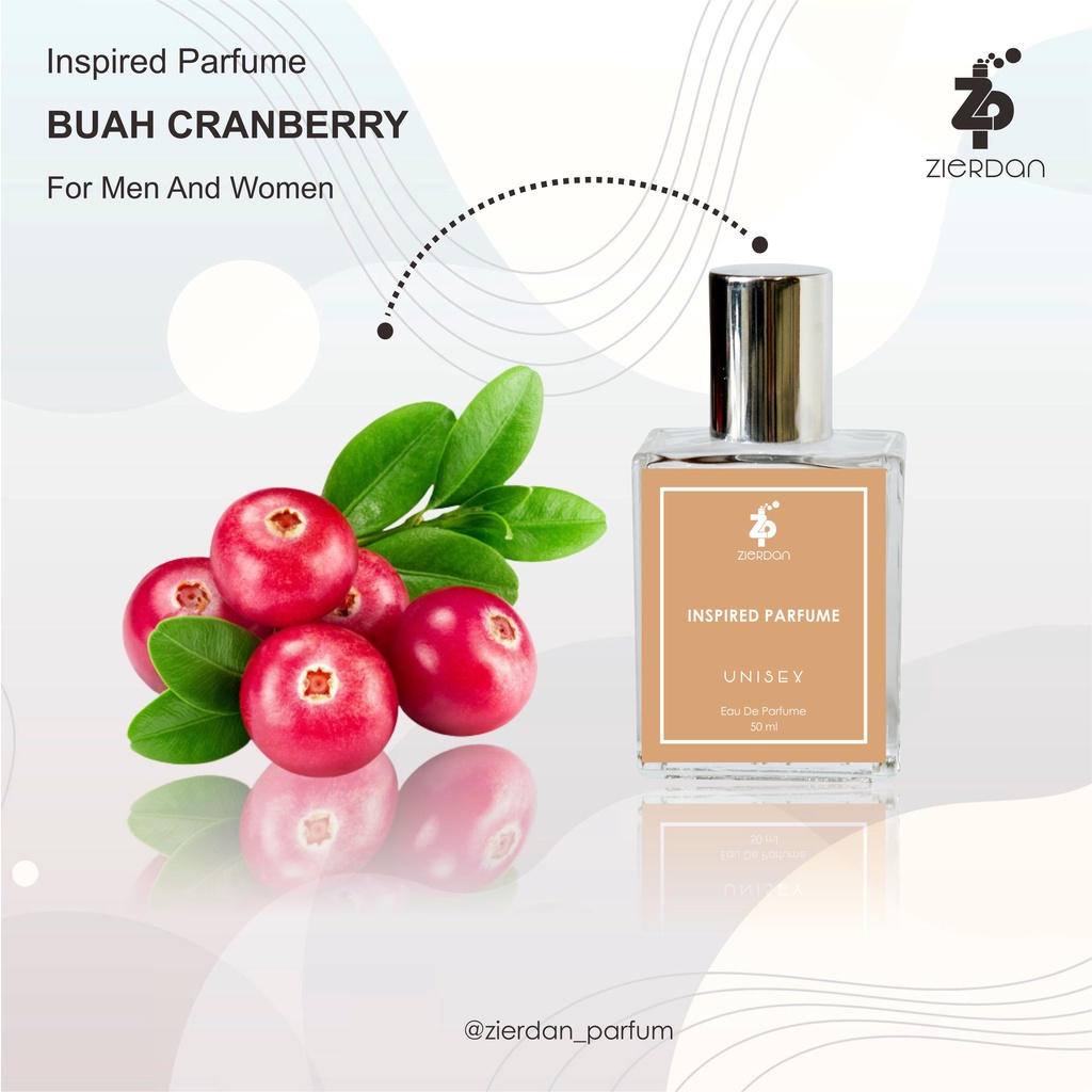 Zierdan Inspired Parfum Buah Cranberry Parfume Farfum Minyak Wangi Tahan Lama Pria &amp; Wanita Unisex