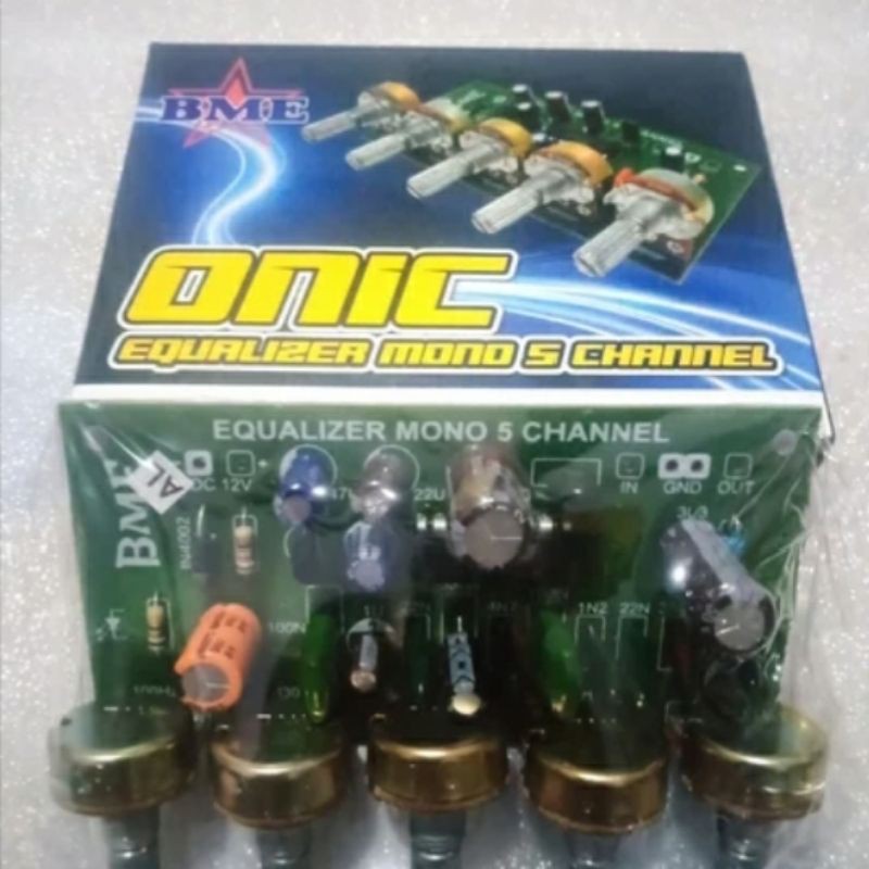 Equalizer Mono 5 Ch Potensio Putar ONIC BY BME