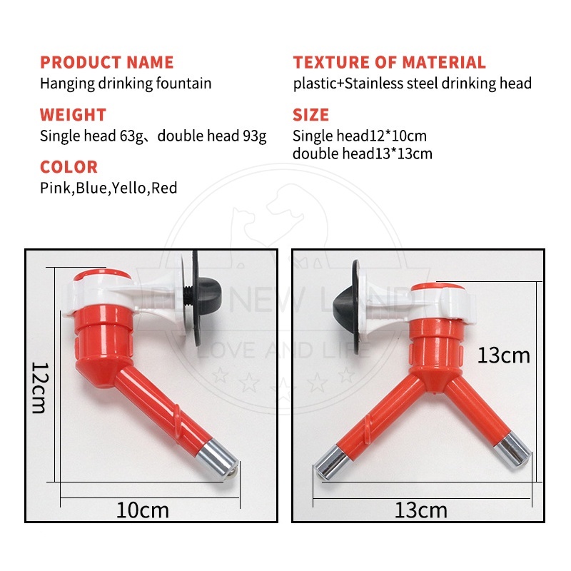 Botol Minum Dot Nipel Kelinci Cetakan Nozzle Dispenser Air Otomatis Dapat Digantung