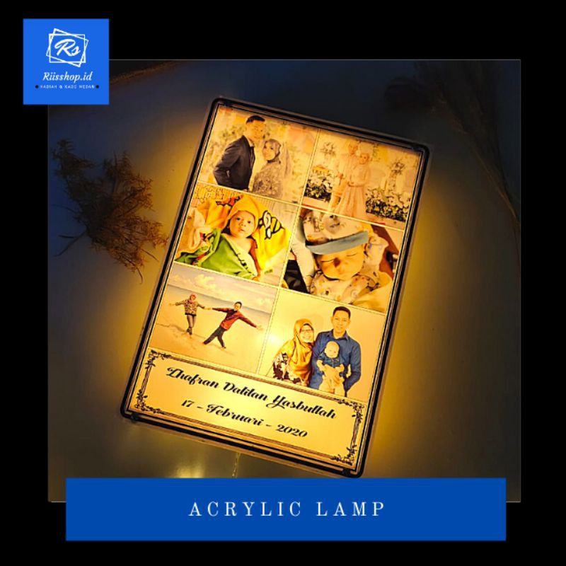 Acrylic Lamp Hadiah Kado Wisuda Ultah Bagus Murah || Riisshop
