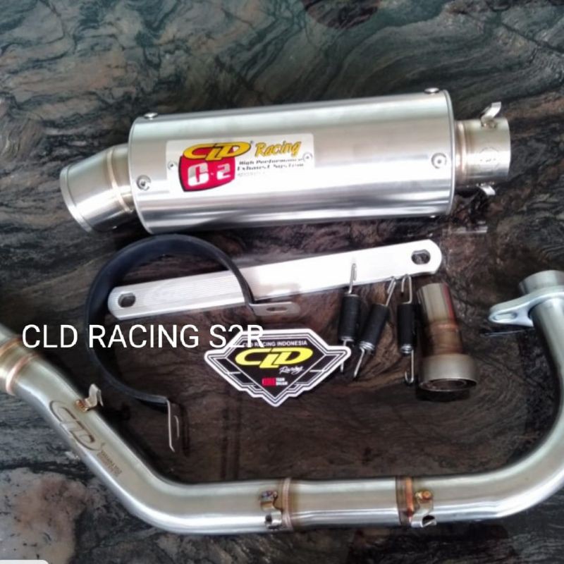 KNALPOT CLD RACING MIO J MIO M3 SOUL GT TYPE C2 BULAT ORIGINAL
