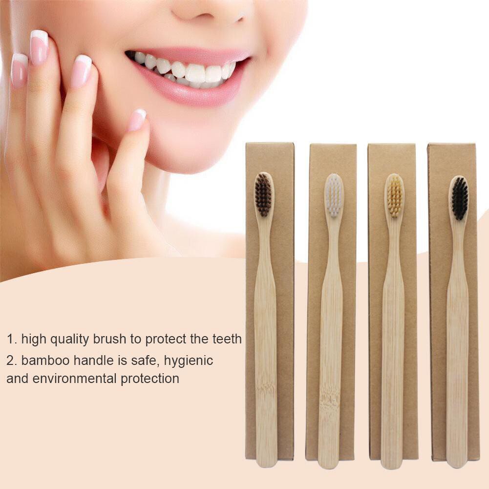 SIKAT GIGI KAYU BAMBU /Bamboo Toothbrush with Box - sikat gigi ramah lingkungan