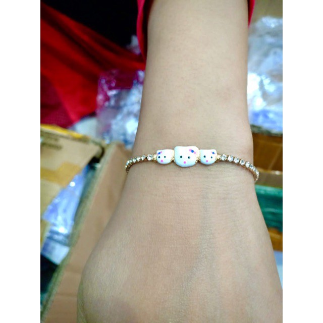 Gelang tangan wanita gelang serut bisa besar kecil lapis emas