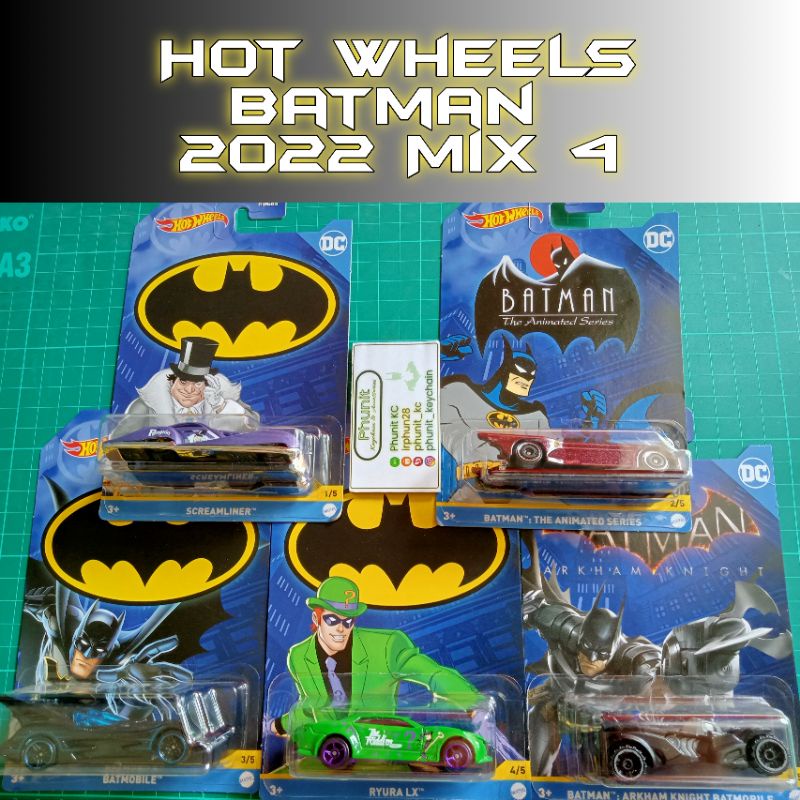 hot wheels batman batmobile 2022 series mix 4 set lengkap riddler penguin
