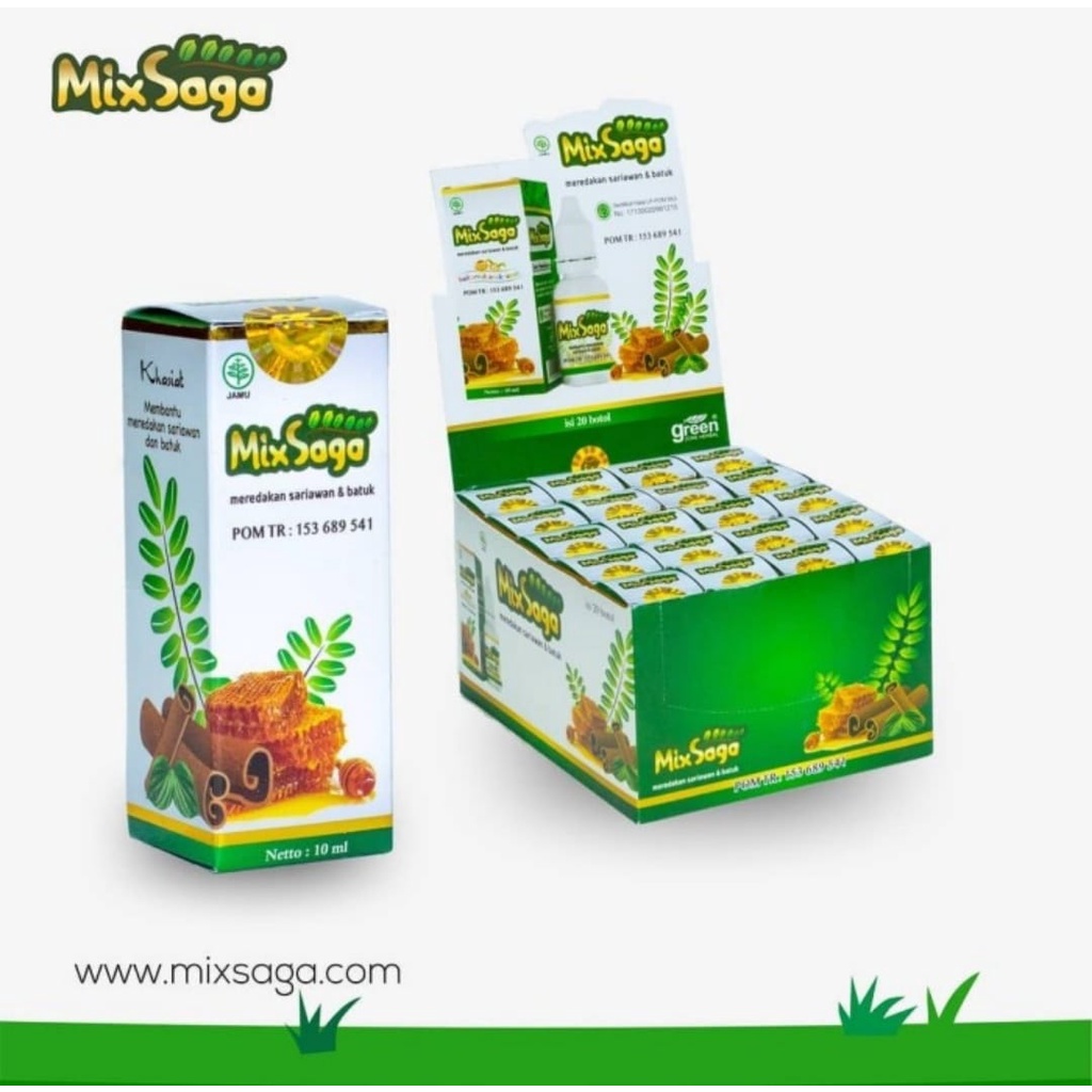 

MIx Saga Original | Obat Herbal Batuk Dan Sariawan | Baik Unyuk Bayi Dan Anak Anak | Mix Saga Original