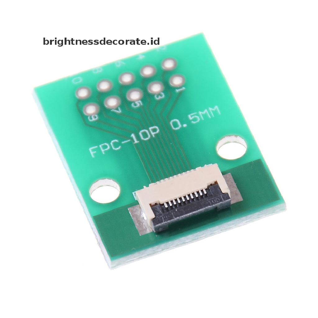 1 Pc Papan Adaptor Konverter PCB 10 Pin 0.5mm FFC FPC Ke 10P DIP 2.54mm 0 0 0 0 0