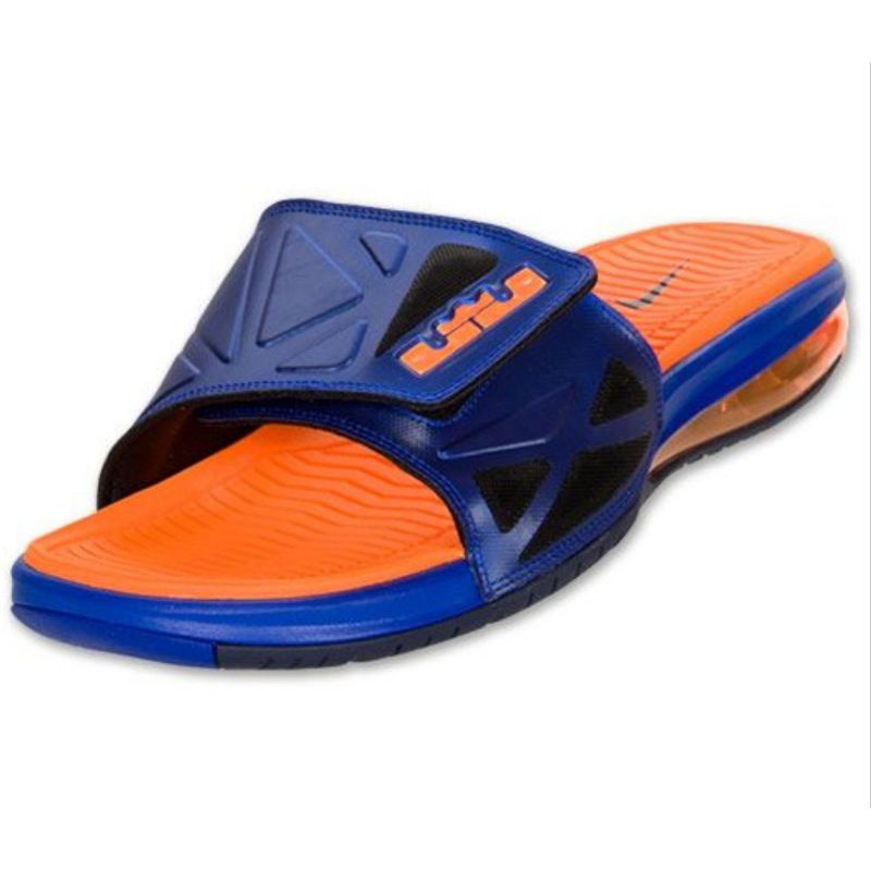 HOT SALE  ORIGINAL SENDAL NIKE AIRMAX LEBRON JAMES BLUE ORANGE