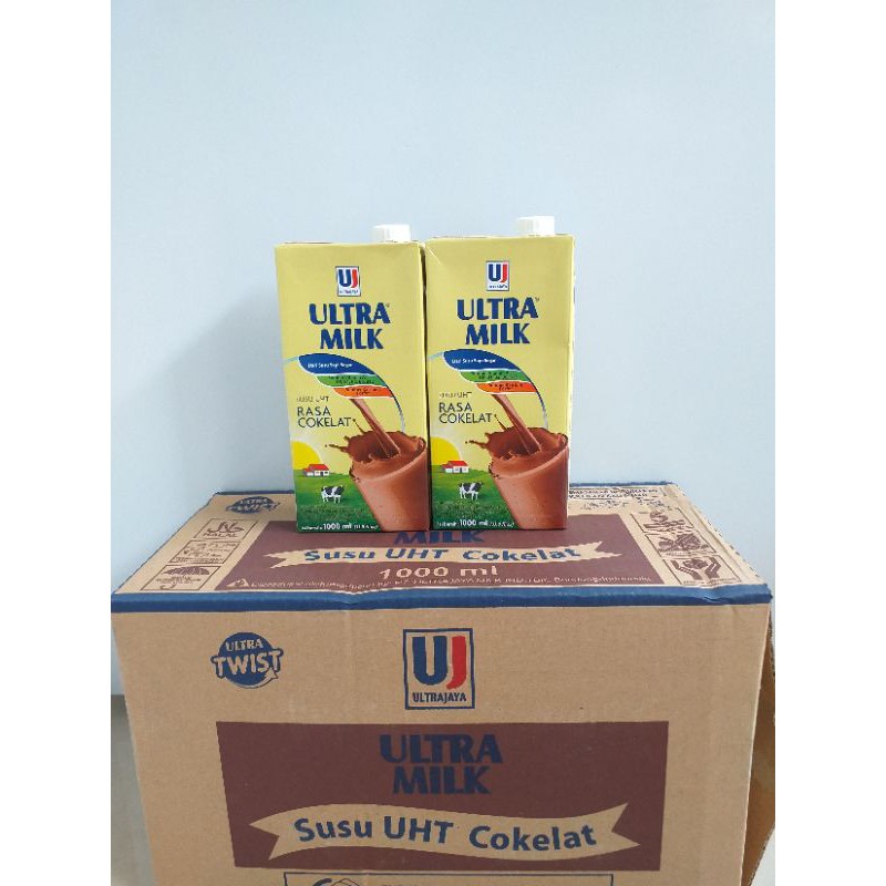 Susu Ultra Milk Coklat 1 Liter 1 Dus
