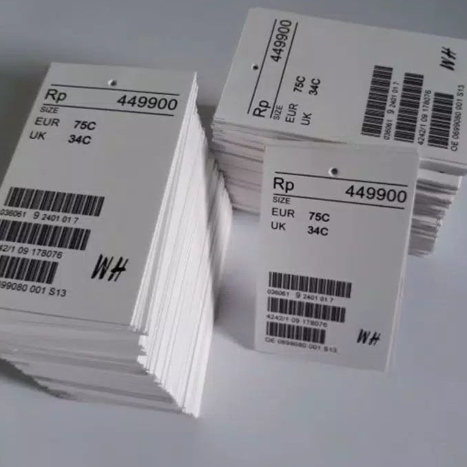 hangtag  / hantag barcode / handtag / hang tag / price tag / label baju / name tag ready stok