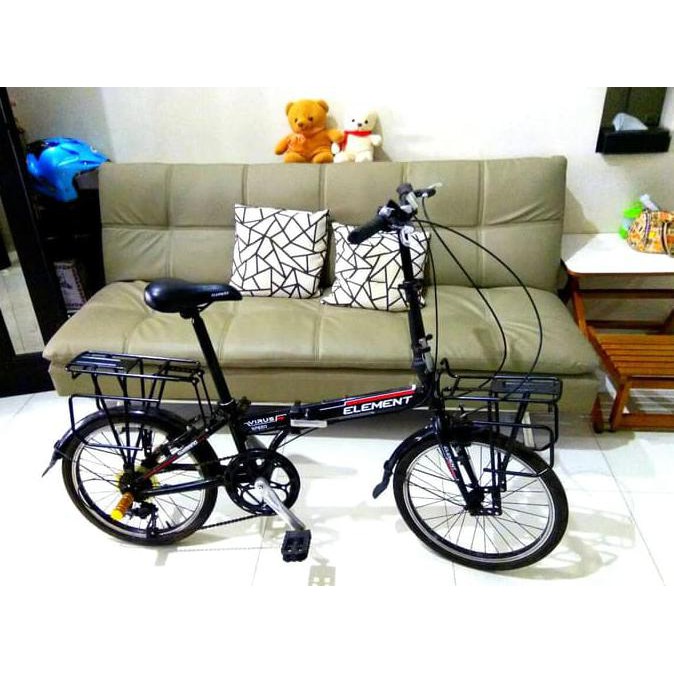 Rak Panier Touring / Bagasi Sepeda Bagian Depan