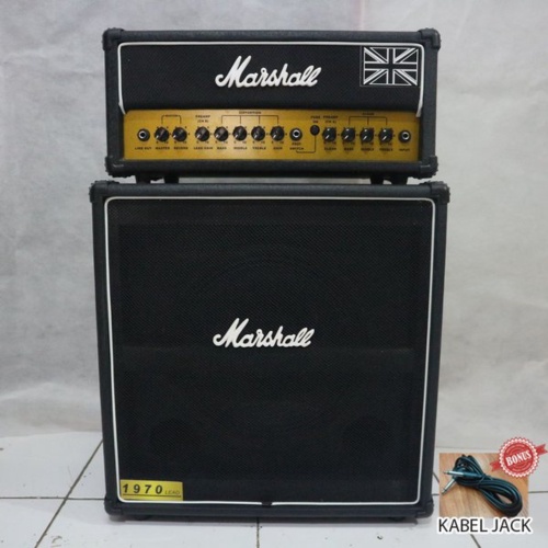 Promo Ampli Gitar 2 Input Marshall Head Cabinet Murah Sound Gahar Marshall Orange Laney Berkualitas